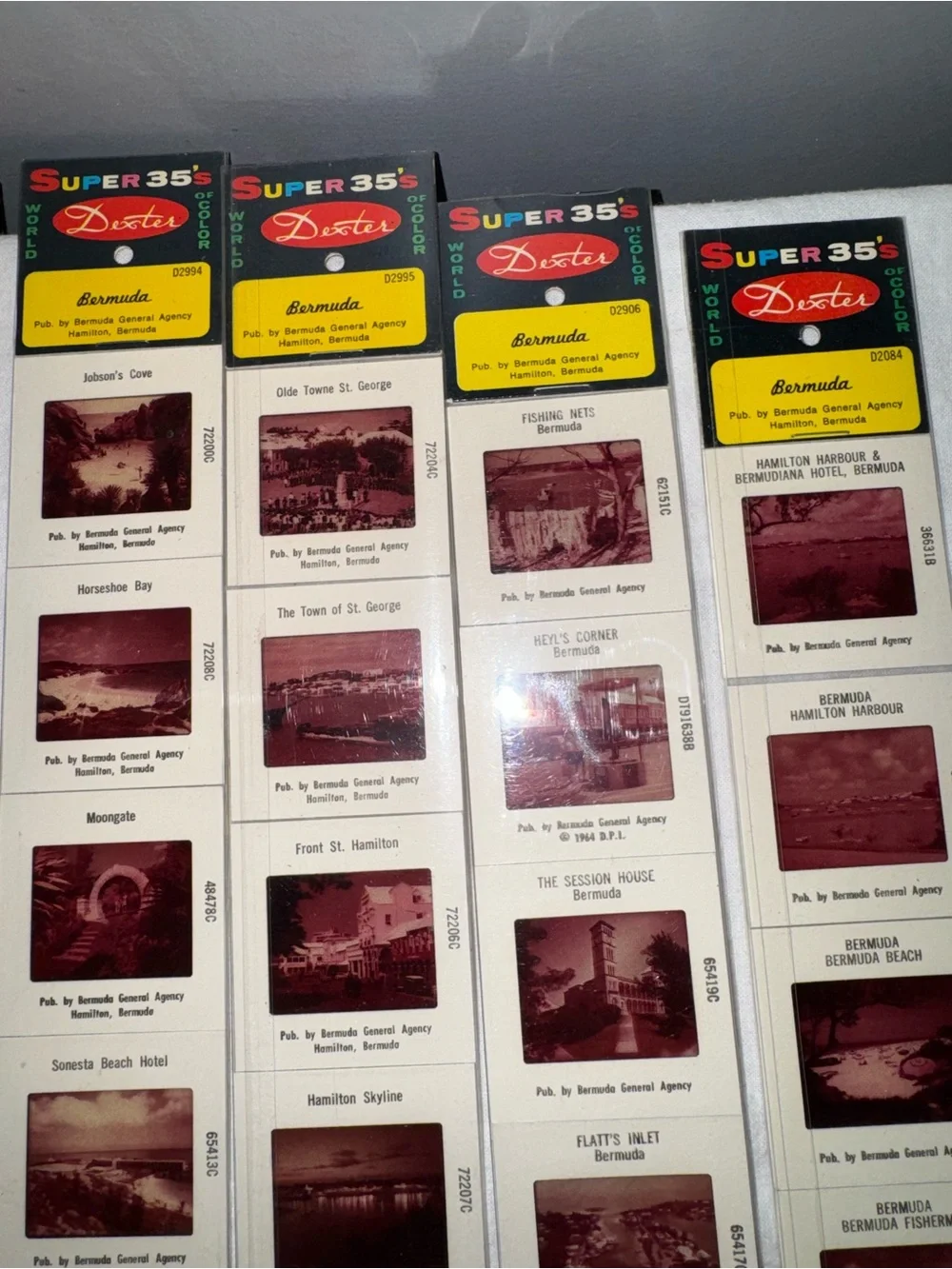 Vintage 35mm Color Slides Lot NOS Bermuda Hawaii set of 7 souvenir Dexter